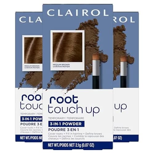 Clairol Root Touch-Up Powder Medium Brown | 0.07 oz (Pack of 3) | Ammonia-Free Gray Coverage Stick - main product image