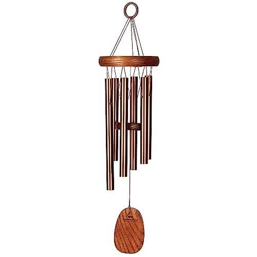 Woodstock Wind Chimes Amazing Grace Chime Wind Chime Inspirational Memorial Gifts 16" Bronze thumbnail 1