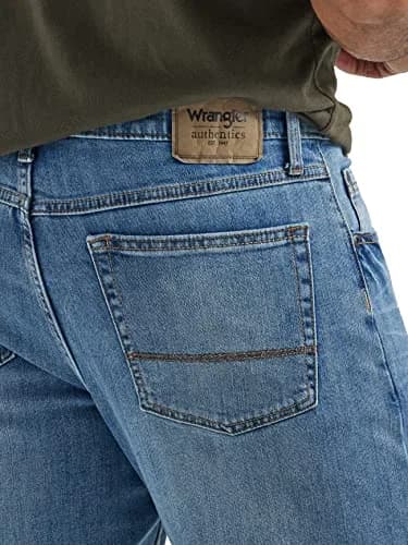Wrangler Authentics Men's Relaxed Fit Boot Cut Jean, Riptide, 36W x 34L | Durable Cotton Comfort thumbnail 3