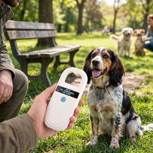 Sonew Pet Microchip Reader RFID 134.2Khz, Animal Tracking Scanner with OLED Display & Type-C Charging (106g) thumbnail 2