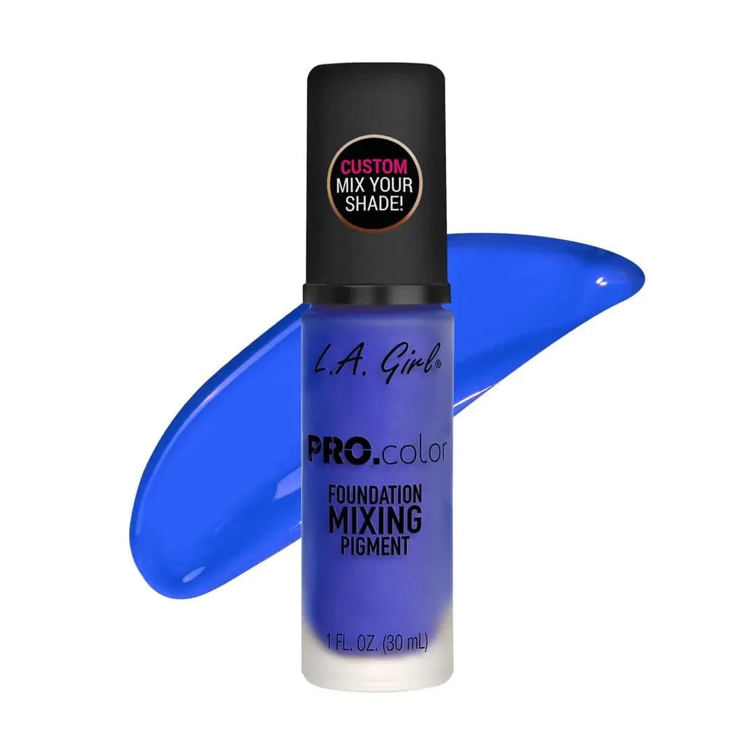 L.A. Girl PRO.color Blue Foundation Mixing Pigment 29.5ml (1 Fl Oz) | Color Correcting for All Skin Tones - main product image