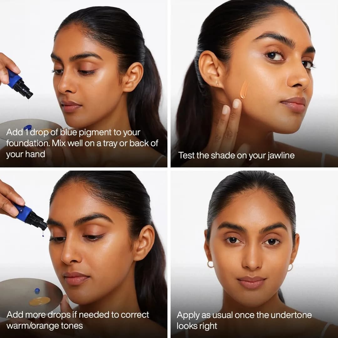 L.A. Girl PRO.color Blue Foundation Mixing Pigment 29.5ml (1 Fl Oz) | Color Correcting for All Skin Tones - view 2