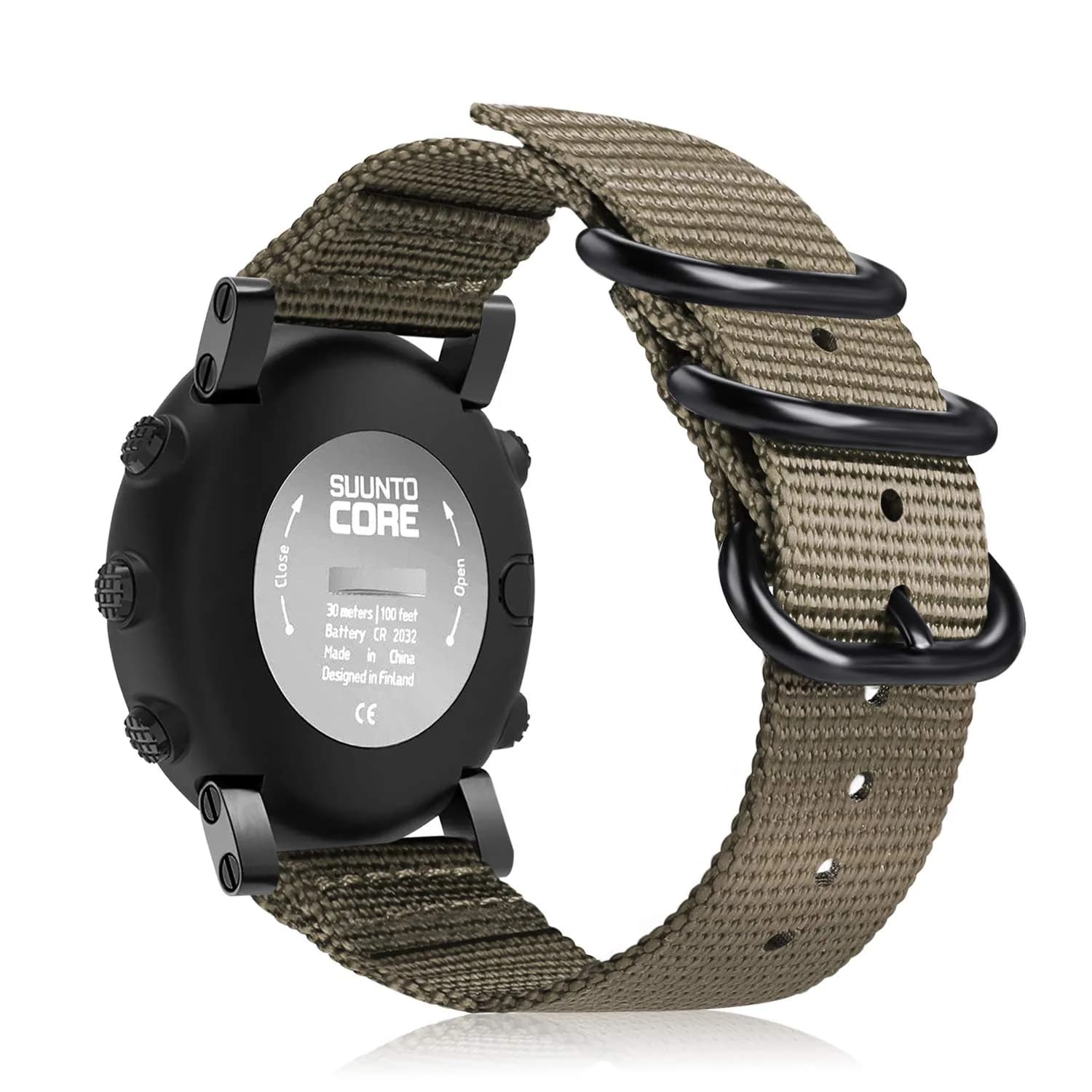 FINTIE Nylon Sport Band Compatible with Suunto Core 24mm (0.94in) | Breathable & Adjustable Replacement Strap - main product image