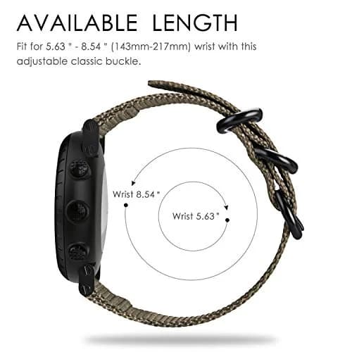 FINTIE Nylon Sport Band Compatible with Suunto Core 24mm (0.94in) | Breathable & Adjustable Replacement Strap thumbnail 6