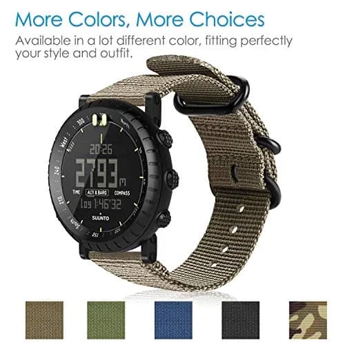 FINTIE Nylon Sport Band Compatible with Suunto Core 24mm (0.94in) | Breathable & Adjustable Replacement Strap thumbnail 7