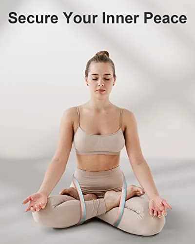 Tumaz Yoga Strap for Stretching with Adjustable D-Ring, 8 Feet | Durable, Safe & Colorful for Daily Yoga & Therapy thumbnail 7