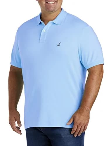Nautica Classic Fit Short Sleeve Polo Shirt in Noon Blue | Lightweight Cotton for Warm Weather (70-120 chars) thumbnail 1