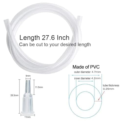 A AKRAF 200ml Syringe with 70cm Tube & Tip Adapter | Large Plastic Syringe for Labs & Refilling thumbnail 5