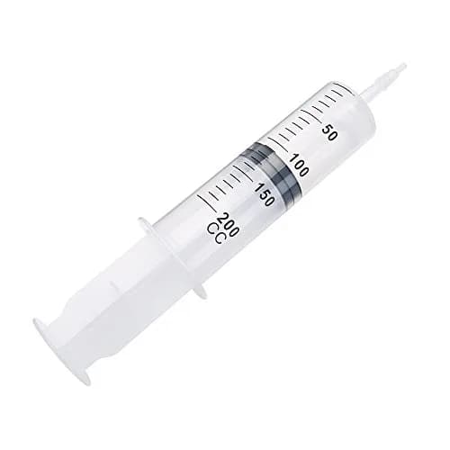 A AKRAF 200ml Syringe with 70cm Tube & Tip Adapter | Large Plastic Syringe for Labs & Refilling thumbnail 2