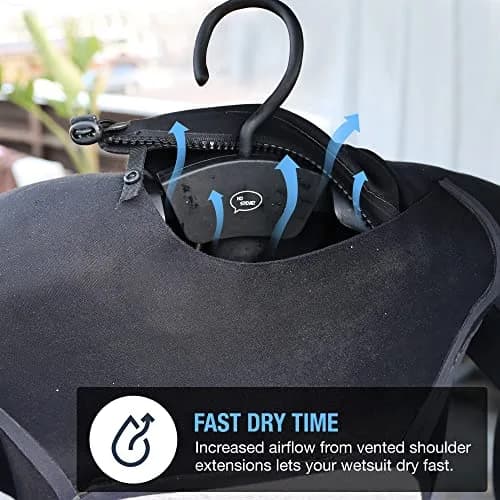 Ho Stevie! Wetsuit Hanger - Support & Fast Drying, Vented Shoulder for All Wetsuits thumbnail 4