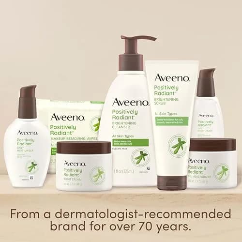 Aveeno Positively Radiant Exfoliating Daily Facial Scrub, 2 oz | Brightening & Gentle for Sensitive Skin thumbnail 5