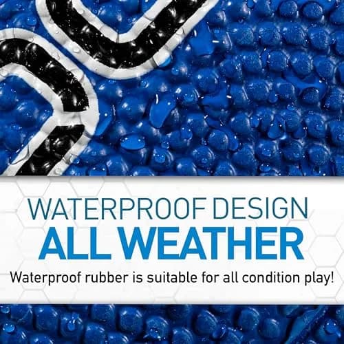 Franklin Sports Grip-Rite 100 Junior Football - Blue | Official Junior Size 10" x 6" Rubber Ball thumbnail 6