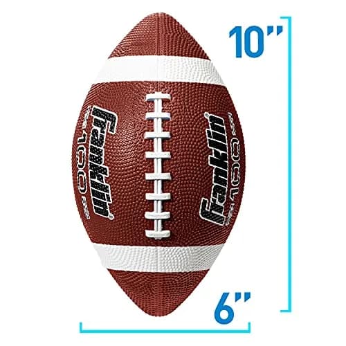 Franklin Sports Grip-Rite 100 Junior Football 10" x 6" | Official Junior Size for Kids thumbnail 6