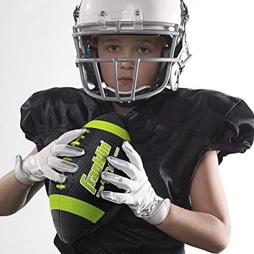 Franklin Sports Grip-Rite 100 Junior Football - Lime | Official Junior Size 10" x 6" Rubber Ball thumbnail 7