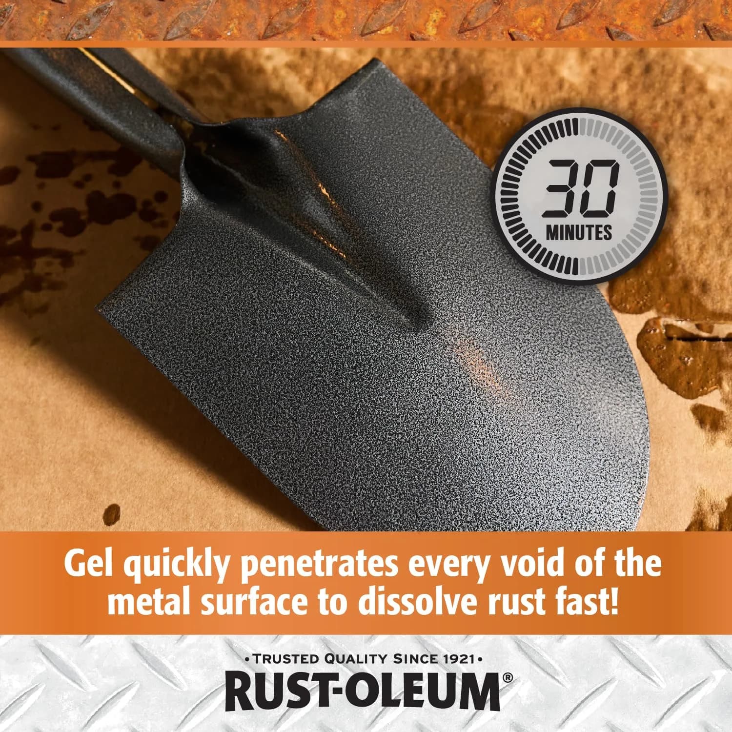 Rust-Oleum Rust Dissolver Trigger Spray Gel 946ml (32 Fl Oz) | Heavy-Duty Corrosion Remover for Metal - view 4