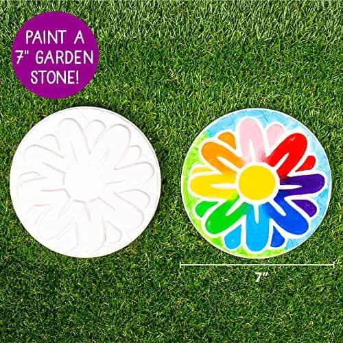 Creative Roots Mosaic Flower Garden Stepping Stone Kit 7-Inch Ceramic Stone | DIY Craft Kit for Kids Ages 6+ thumbnail 6