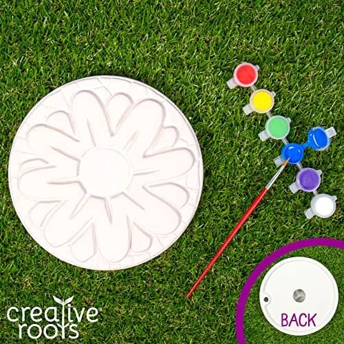 Creative Roots Mosaic Flower Garden Stepping Stone Kit | USA Imported Craft for Kids Ages 6+ - view 6