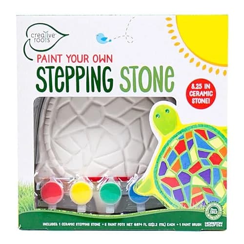 Creative Roots Mosaic Turtle Stepping Stone DIY Kit | Assorted Colors Art Craft Kit - main product image