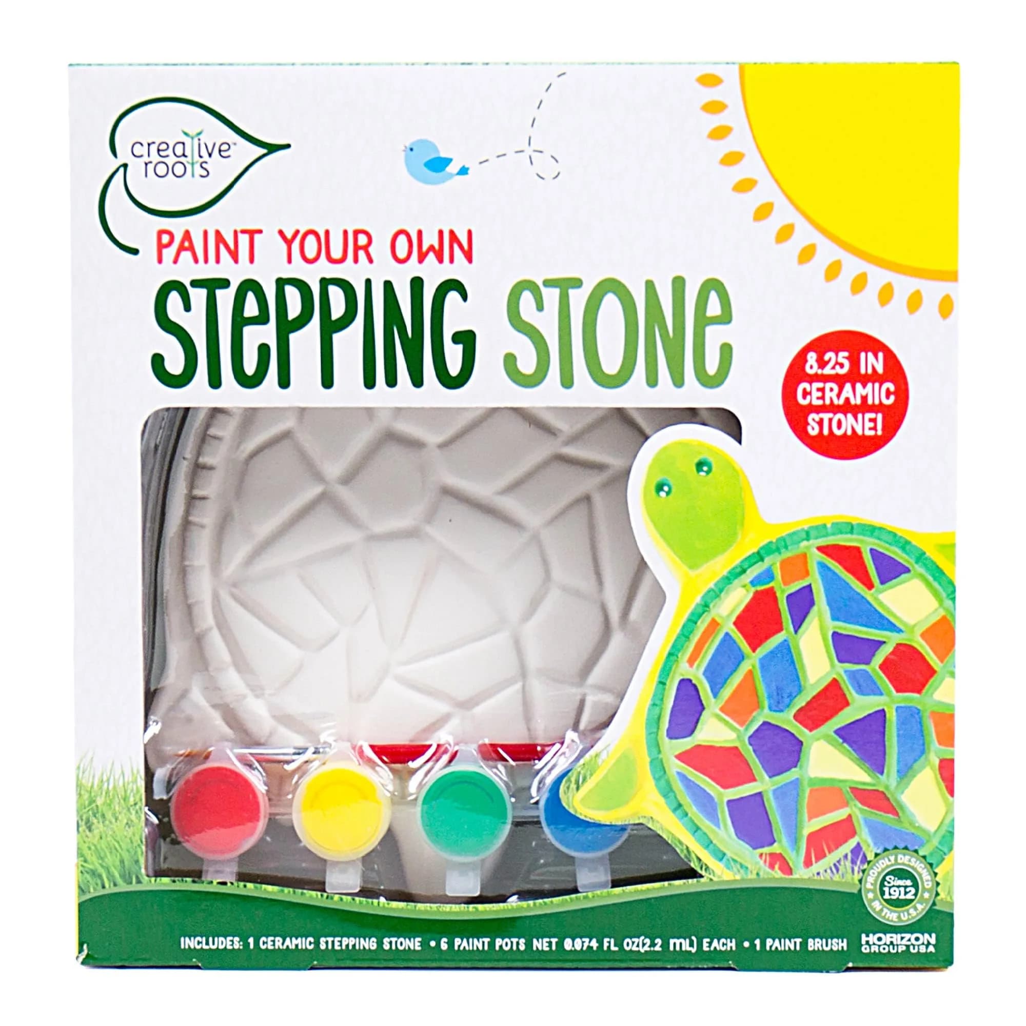 Creative Roots Mosaic Turtle Stepping Stone DIY Kit | Assorted Colors Art Craft Kit - view 3