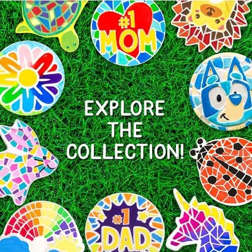 Creative Roots Mosaic Hedgehog Stepping Stone Kit | DIY Garden Art for Kids Ages 6+ thumbnail 7