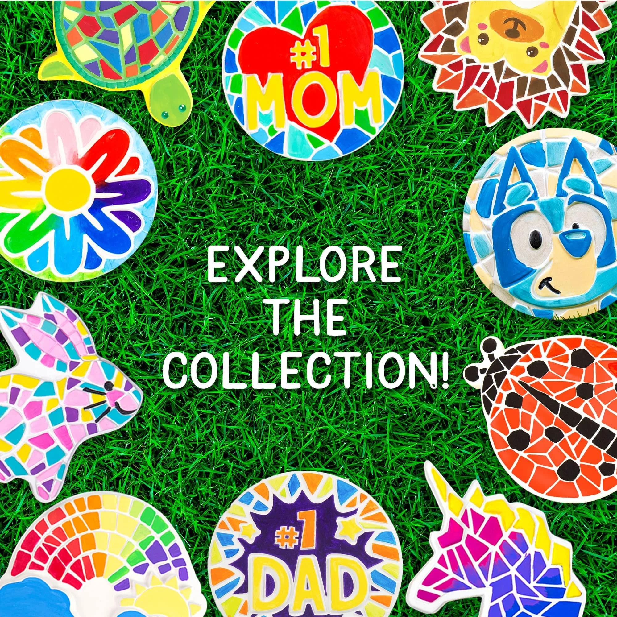 Creative Roots Mosaic Hedgehog Stepping Stone Paint Kit | USA Imported Craft for Kids Ages 6+ - view 7