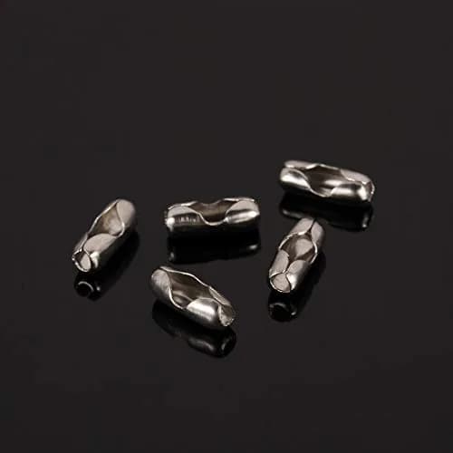 Tiparts 30 Feet Stainless Steel Ball Chains with 20 Connectors (2.4mm) | Jewelry Making Chains thumbnail 6