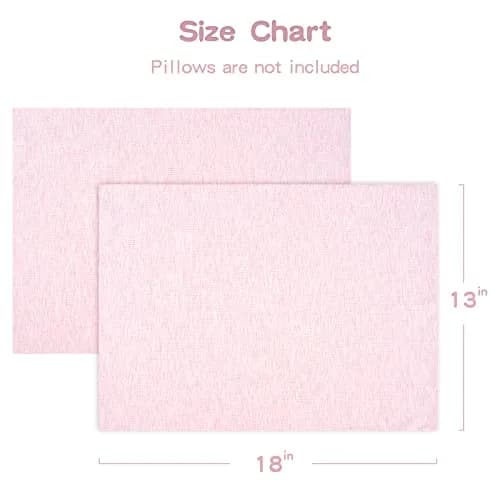 Zenssia Organic Cotton Toddler Pillow Case 13x18 Inches (33x46 cm), 2 Pack, Pink | Soft & Breathable for Baby & Toddler Sleep thumbnail 4