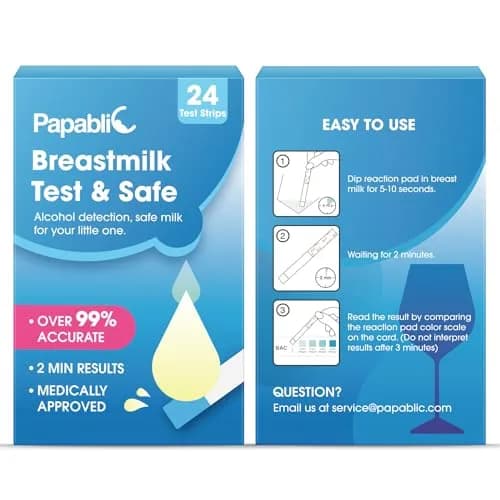 Papablic Breastmilk Alcohol Test Strips 24Pcs | Rapid 2-Min Results for Safe Breastfeeding thumbnail 8