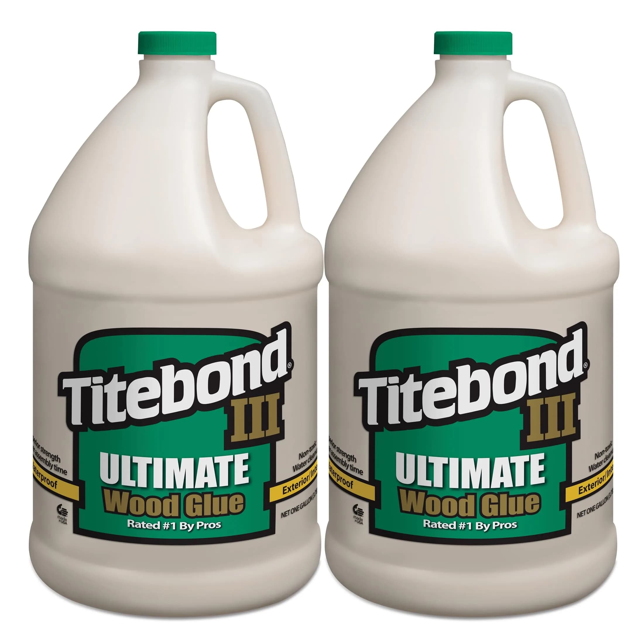Titebond III Ultimate Wood Glue 128 Fl Oz (2 Pack) - Waterproof Professional Adhesive - main product image