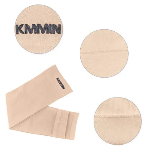 KMMIN UV Protection Arm Sleeves UPF 50 | Cooling & Compression for Driving, Cycling, Basketball, Men & Women (Navy/Beige) thumbnail 8