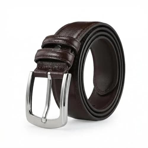 VRLEGEND Big & Tall Men Belt 48-51 Waist | Microfiber Leather, Classic Style, Brown thumbnail 1