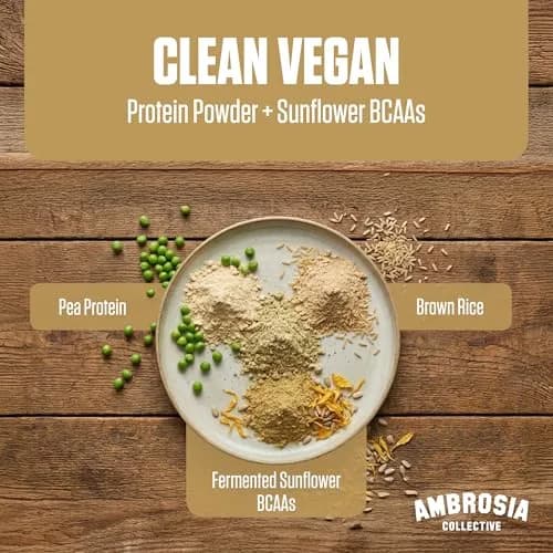 Ambrosia Plant Based Protein Powder 20g | Clean Vegan Pea Protein | Gluten & Dairy Free, Keto Friendly, No Added Sugar, 25 Servings thumbnail 5