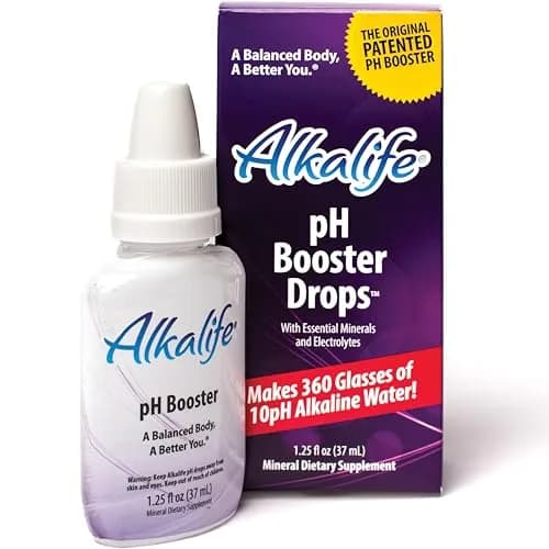 Alkalife pH Booster Drops 1.25 oz | pH 10 Alkaline Water, 360 Servings, Electrolyte & Immune Support thumbnail 1
