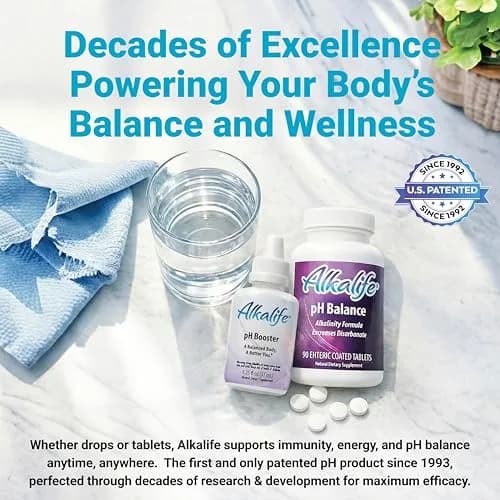 Alkalife pH Booster Drops 1.25 oz | pH 10 Alkaline Water, 360 Servings, Electrolyte & Immune Support thumbnail 7