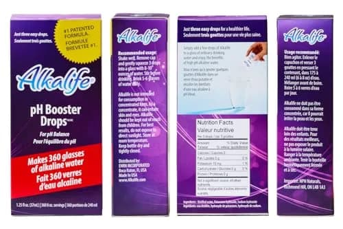 Alkalife pH Booster Drops 1.25 oz | pH 10 Alkaline Water, 360 Servings, Electrolyte & Immune Support thumbnail 8