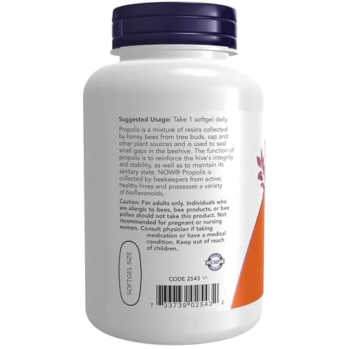 NOW Propolis 2,000 5:1 Extract Softgels | Bee Product for Immune Support (70-120 chars) thumbnail 3
