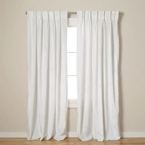 TOWN & COUNTRY LUXE Velour Heavyweight Indoor Curtains, 27"x84" | Light Filtering Plush Velvet (70-120 chars) thumbnail 1