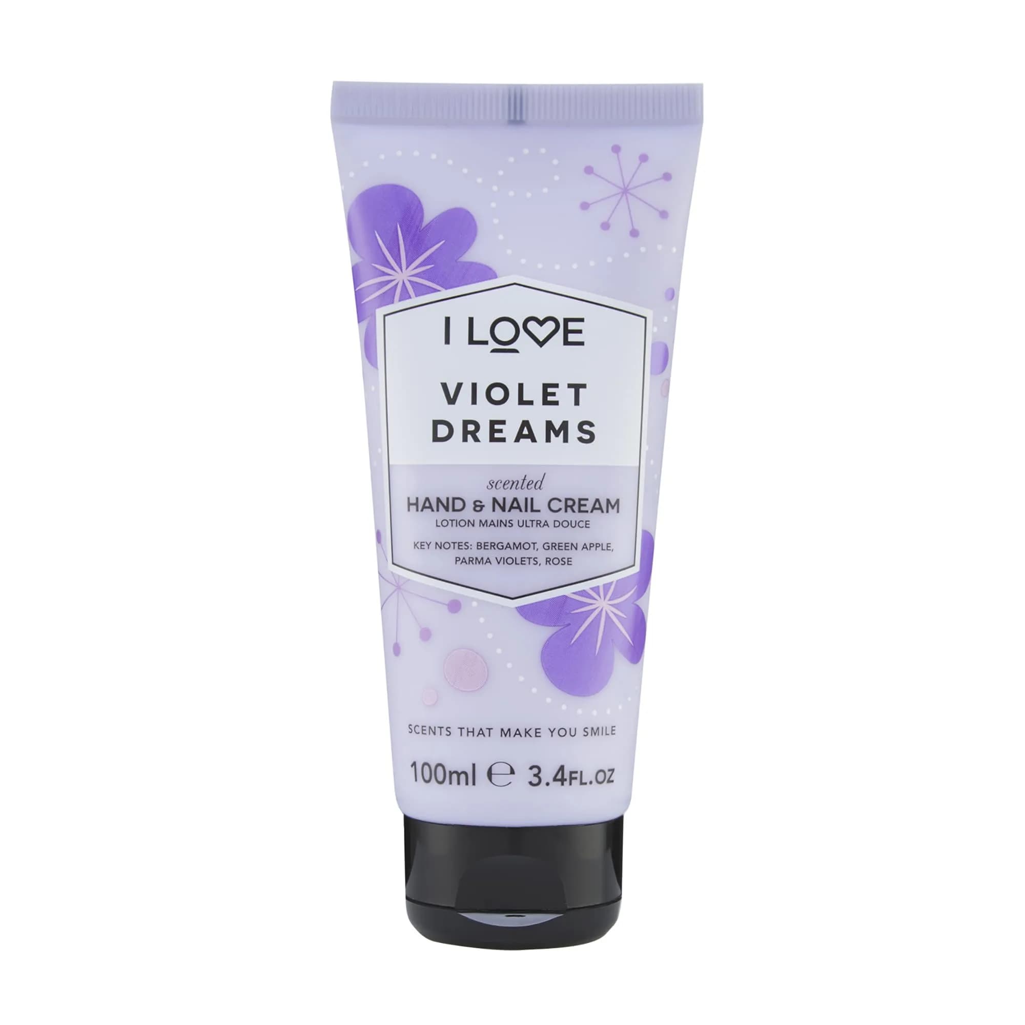 I LOVE Violet Dreams Hand & Nail Cream 3.4 oz | Hydrates & Softens Dry Hands — Cranberry