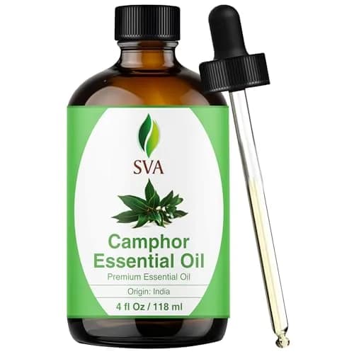 SVA ORGANICS Camphor Essential Oil - 4 Fl Oz (118 mL) Pure & Natural thumbnail 1