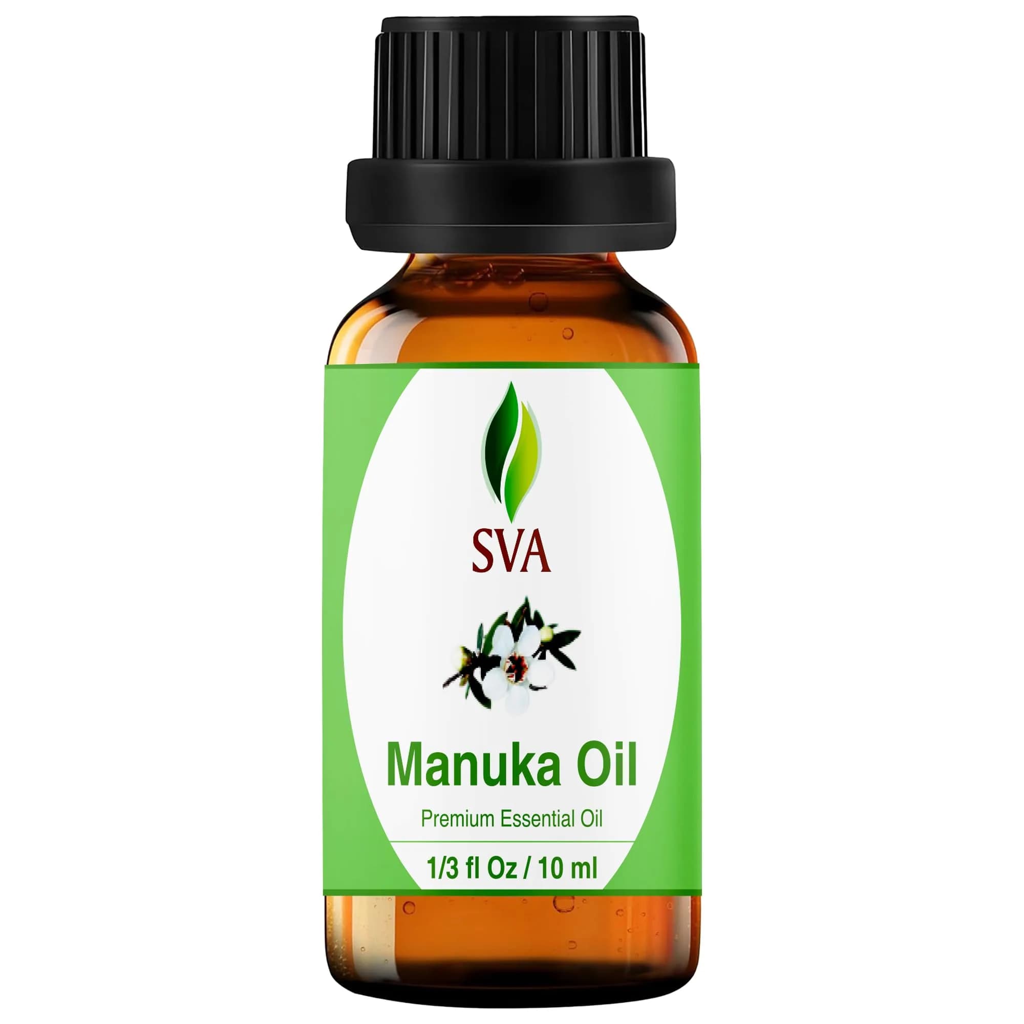 SVA Organics Manuka Essential Oil - 0.34 Fl Oz (Pack of 1) - Pure & Natural - main product image