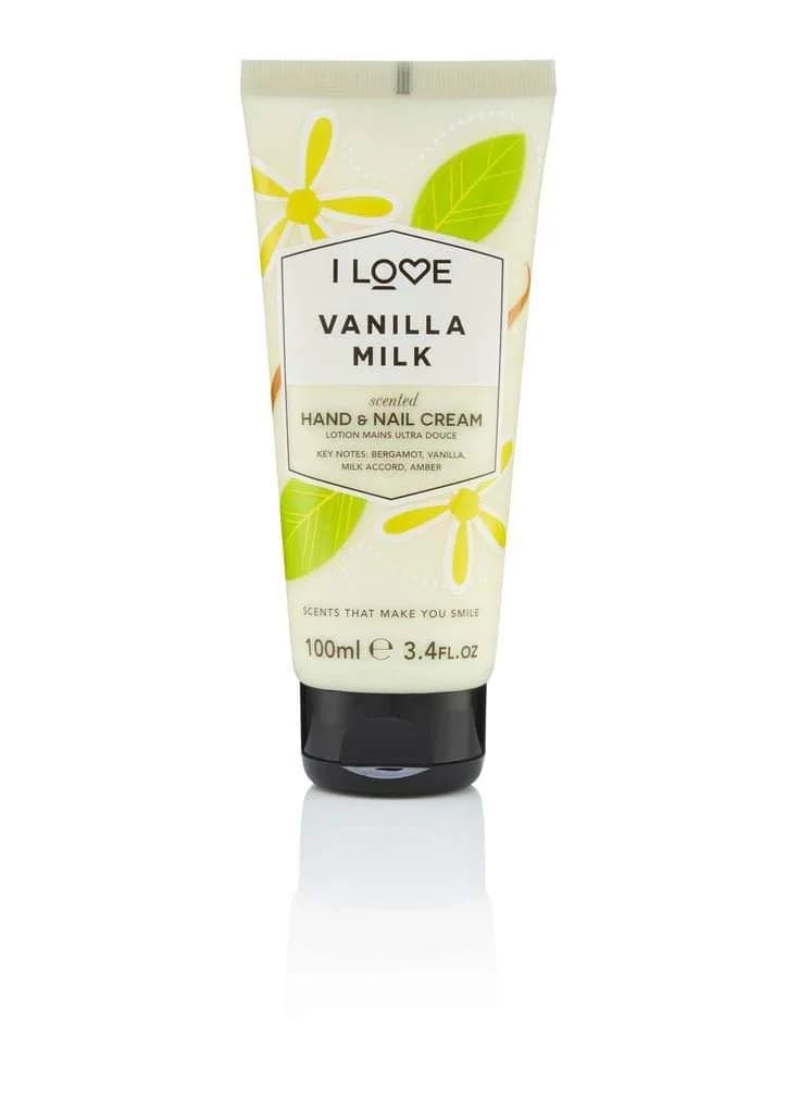 I LOVE Vanilla Milk Scented Hand and Nail Cream - Hand Cream for Dry Hands - Vitamin E, Coconut Oil, Shea Butter, Silicone Free, 3.4 oz — Cranberry