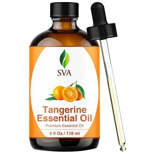 SVA Organics Organic Tangerine Essential Oil 4 Fl Oz (118 mL) - Pure & Natural thumbnail 1