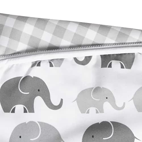 Boppy Premium Nursing Pillow Cover Gray Elephants | Fits Original Boppy Pillow, Quick-Dry Polyester thumbnail 4