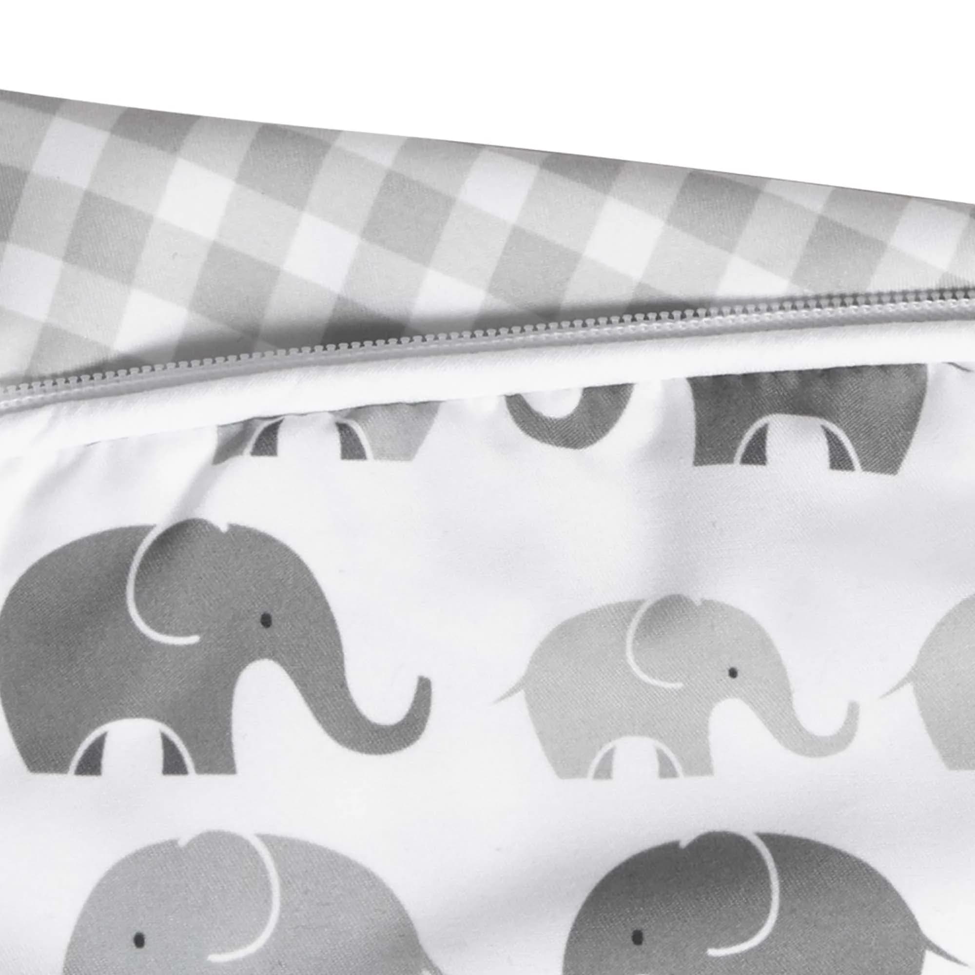Boppy Premium Nursing Pillow Cover Gray Elephants | Fits Original Boppy Pillow, Quick-Dry Polyester - view 4