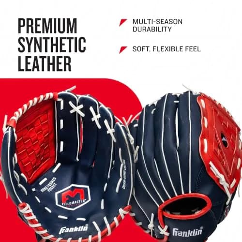 Franklin Sports Field Master Infield + Outfield Glove 14" Right Hand Throw | Durable Synthetic Leather for Baseball & Softball thumbnail 3