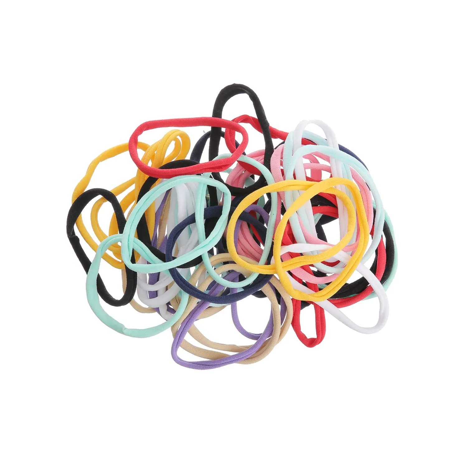 inSowni 50 Pack Super Soft Stretchy Nylon Headbands Baby Hair Bands | 10 Multi-color - view 3