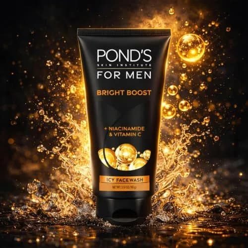 POND'S For Men Bright Boost Icy Facewash 100g (3.5oz) | Coffee Bean Extract & Cooling Menthol thumbnail 5