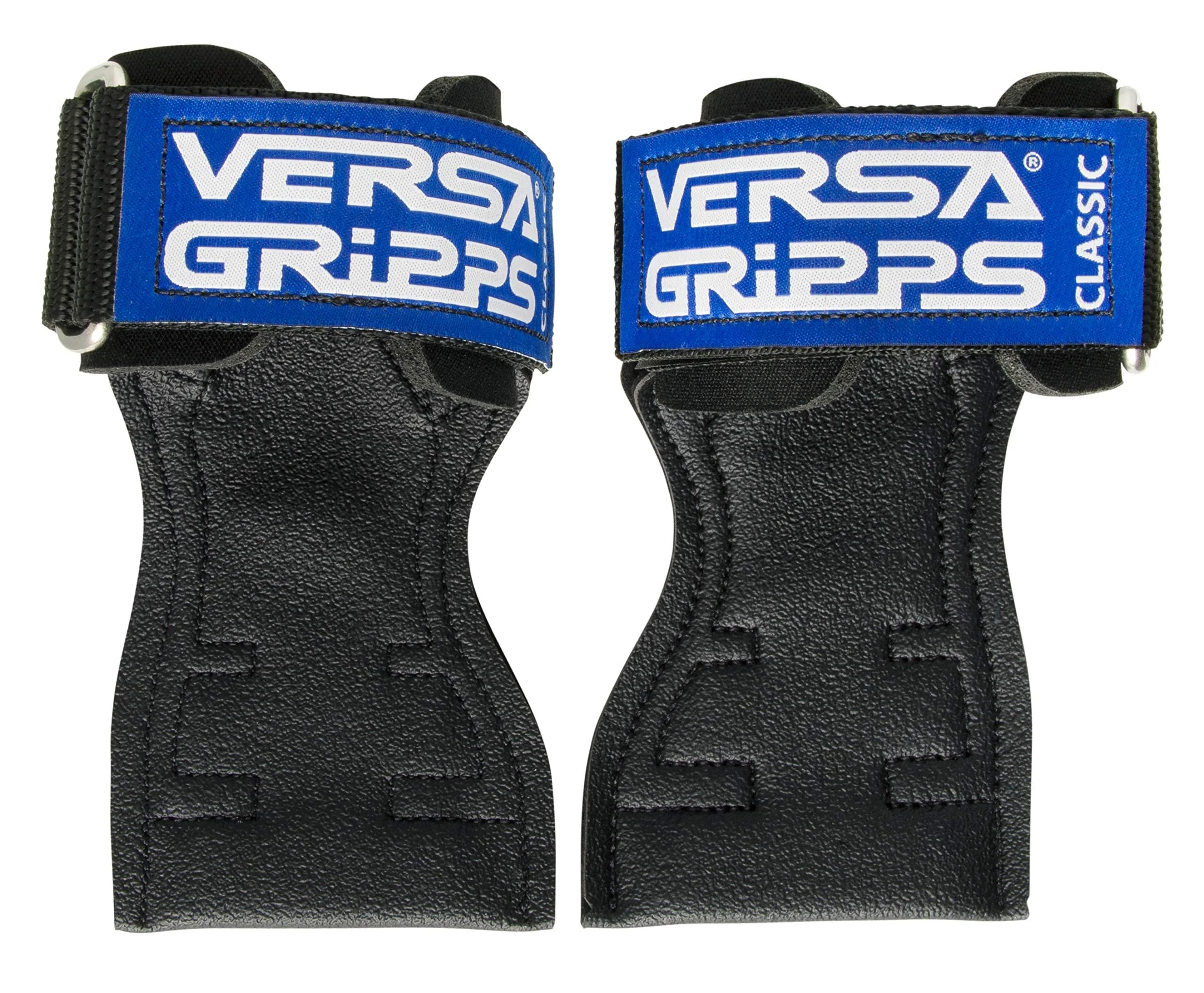 Versa Gripps Classic Wrist Straps Medium/Large Blue | Train Better with USA-Made Grip Support — Blue Label