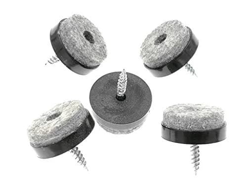 ALIMITOPIA Screw-on Furniture Felt Pads 24mm (0.95") Black, 40pcs | Protects Floors & Furniture thumbnail 5
