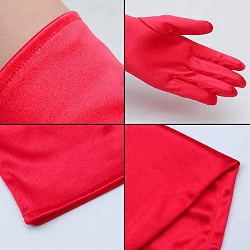 Onwon Satin Elbow Length Gloves 22 Inch | Elegant Opera Gloves for Women thumbnail 2